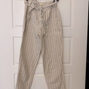 Lou & Grey XS Linen Stripped Pants